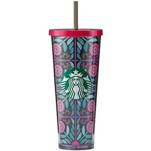 Starbucks 2015 Disney Frozen Anna Arendelle Floral Venti Tumbler 24 fl oz NWT
